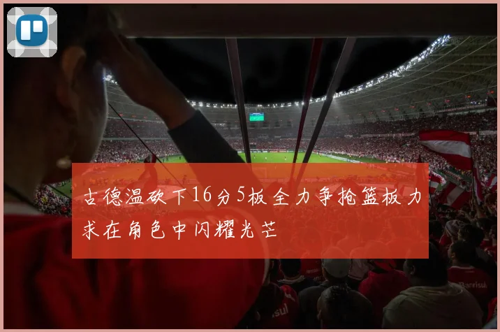古德温砍下16分5板全力争抢篮板力求在角色中闪耀光芒